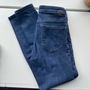 Mid rise skinny dish denim